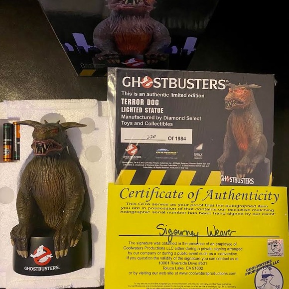 Signed Limited Edition Diamond Select 2012 Ghostbusters 7” TERROR DOG - Picture 3 of 5